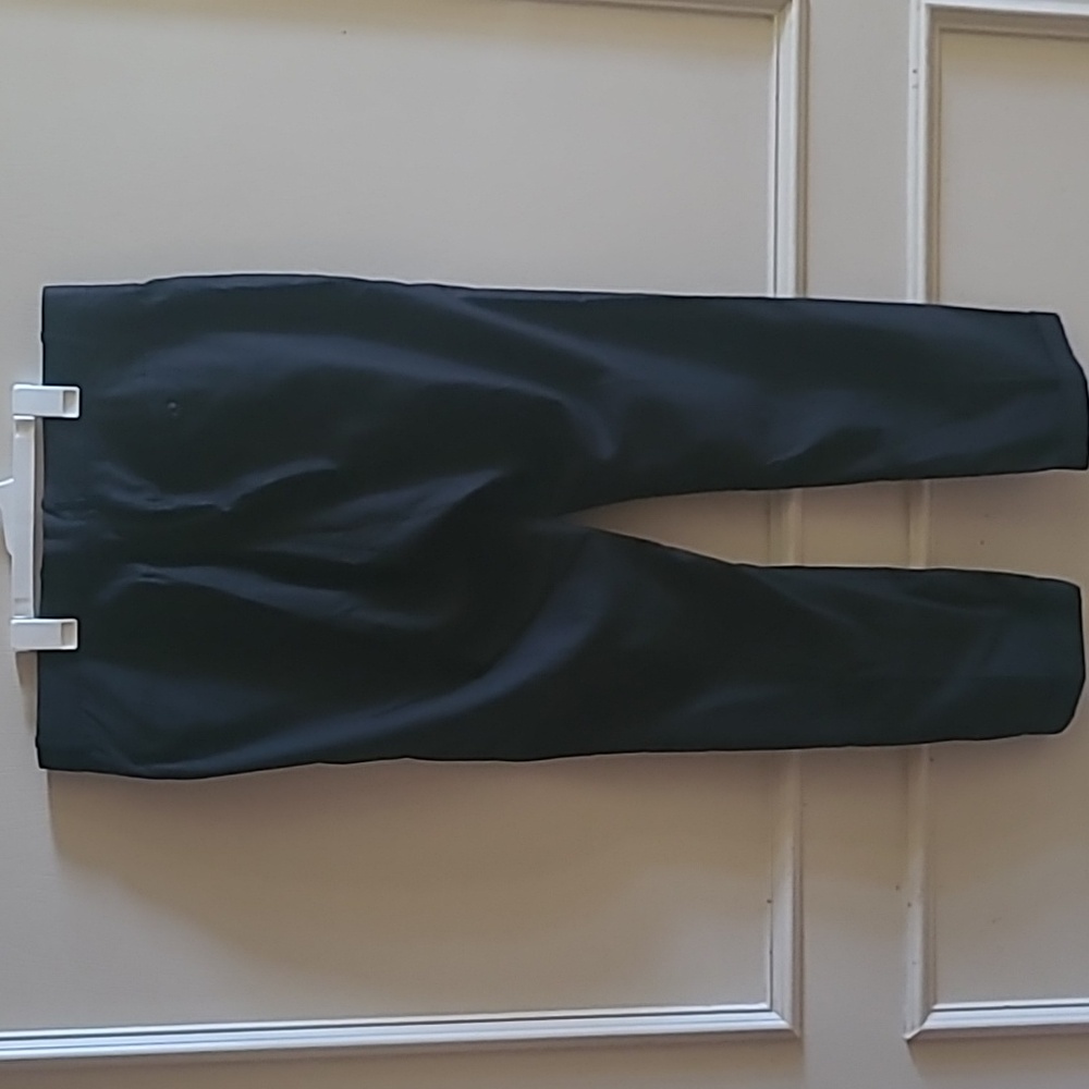 NEW Vince Men's Black Tapered Cuffed Flat-Front Cropped Trousers Pants Sz 34 - Picture 7 of 10